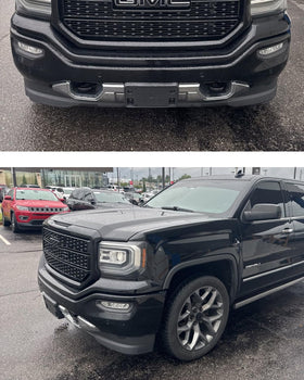 Wocch bracket on parked Sierra showing finished look and factory appearance
