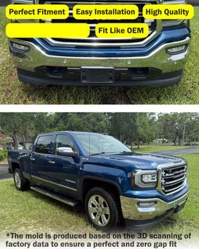 Wocch bracket mounted on GMC bumper demonstrating secure fit and alignment