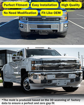 Wocch bracket mounted on chrome bumper demonstrating precise OEM fit