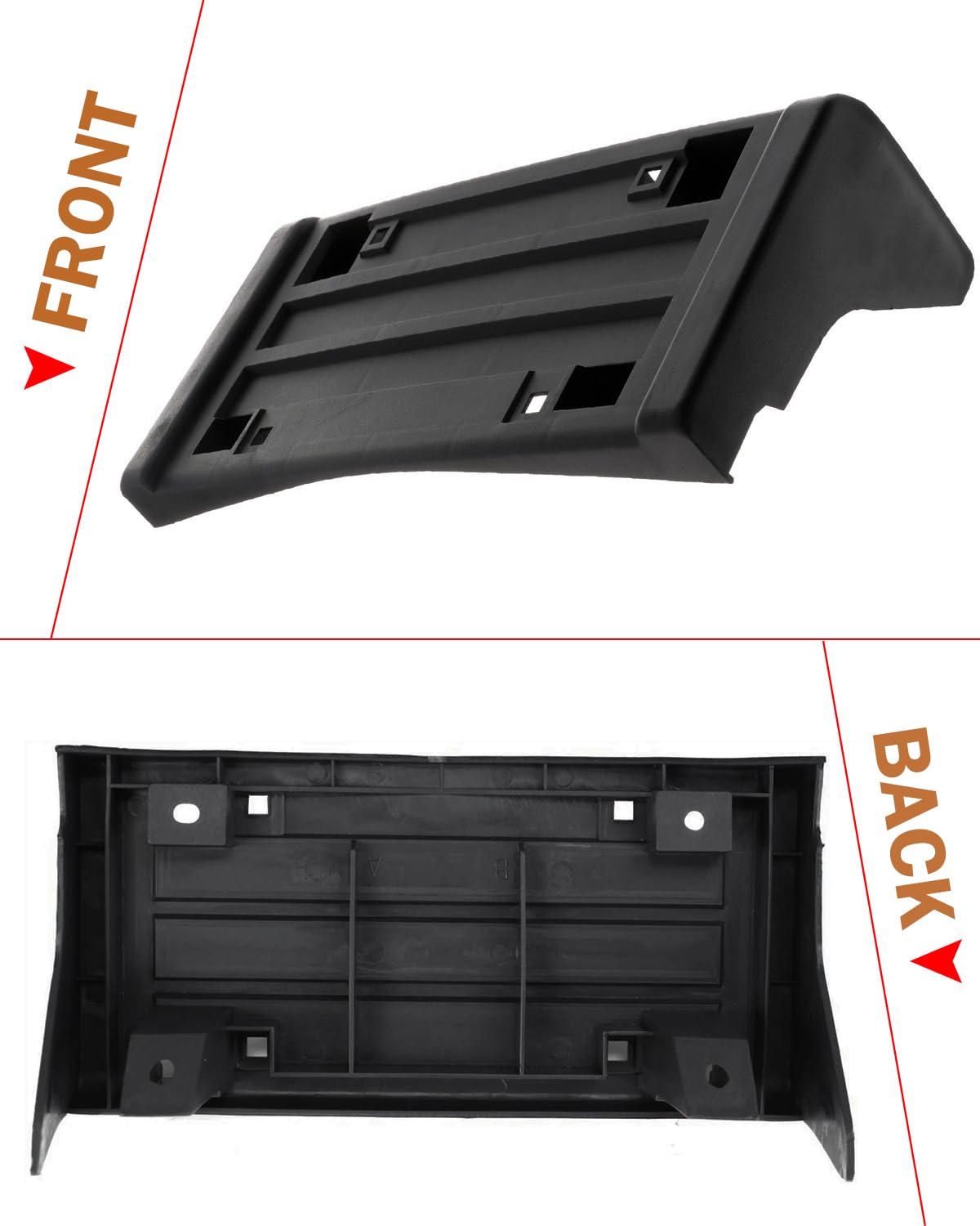 Wocch bracket beside ruler showing scale and correct OEM-aligned dimensions