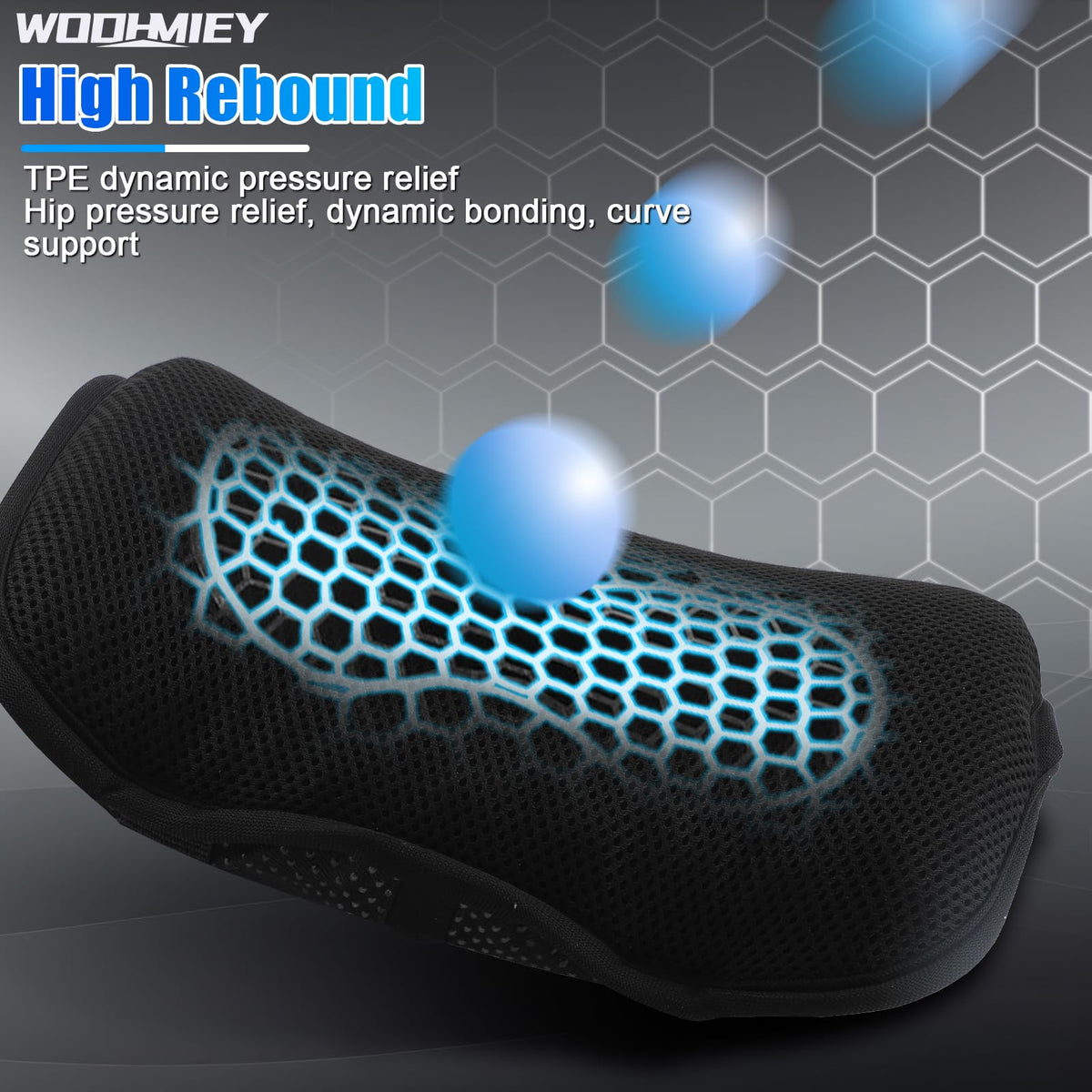 WODHMIEY breathable mesh cover detail showing ventilated surface