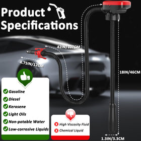Wodli pump in use refilling a car tank illustrating quick field operation