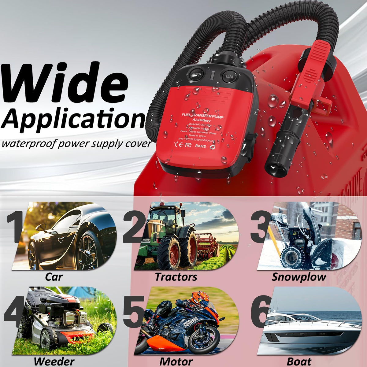 Wodli pump outdoors on a workbench showing portability for jobsites
