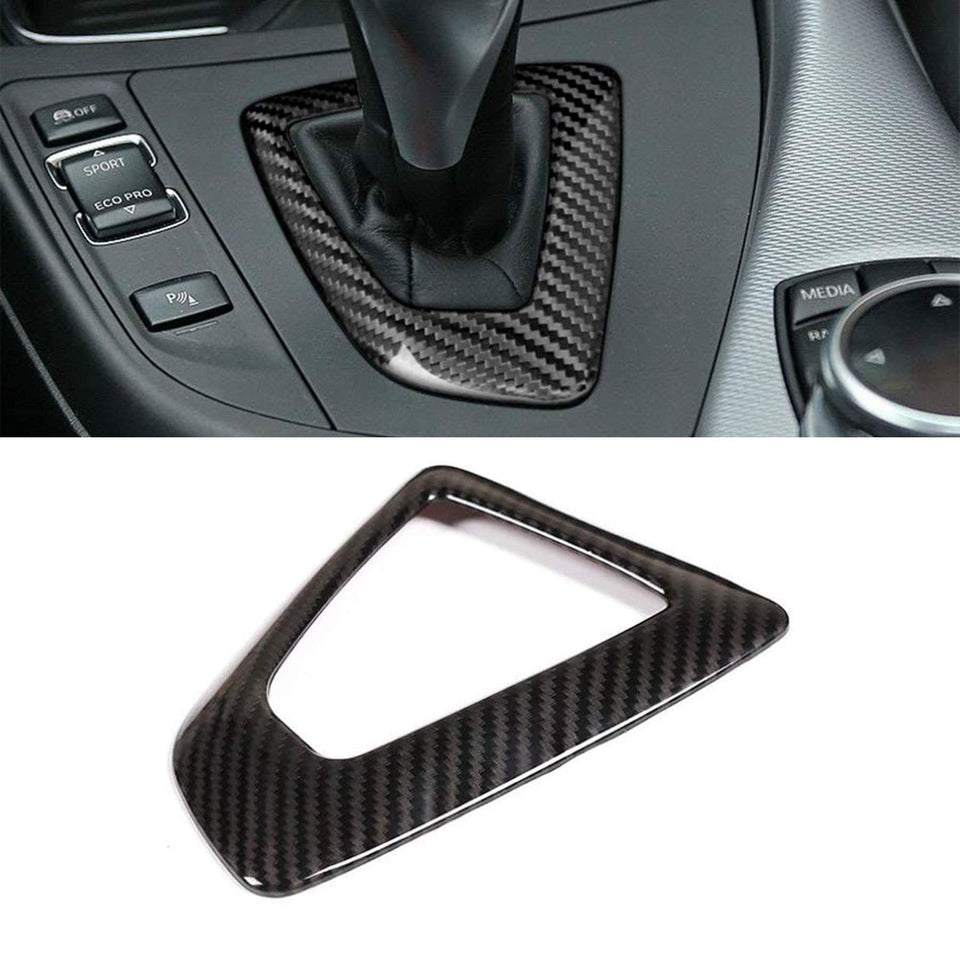 WODOFO GDR front view of carbon fiber shift panel cover for refreshed console look