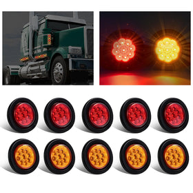 Wodvyss front view of 2-inch marker lights showing compact design and bright lens