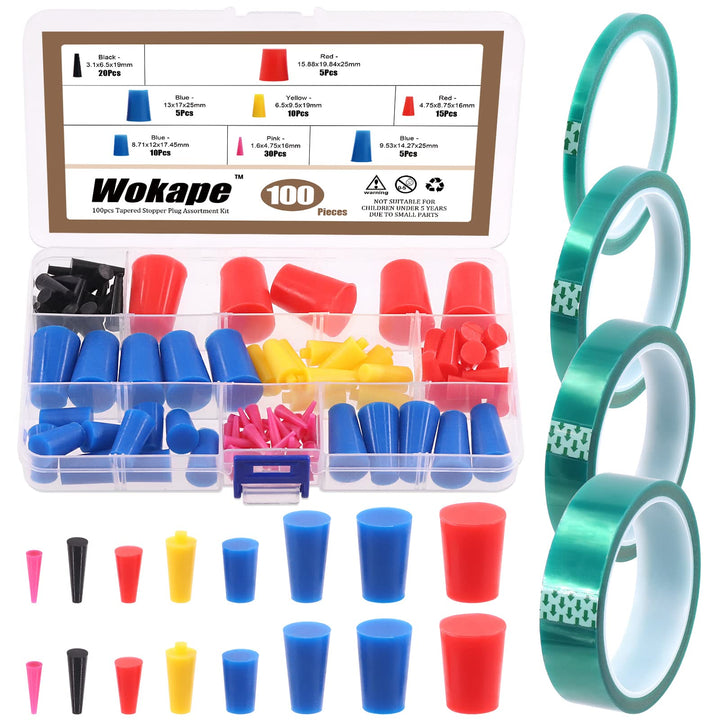 Wokape front packaging showing full 105-piece kit and labels for quick identification and benefit