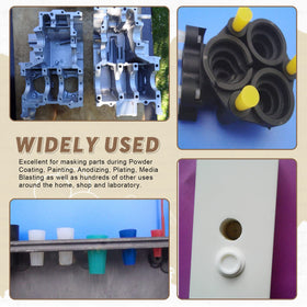 Wokape kit in a workshop setting protecting parts during coating to reduce rework