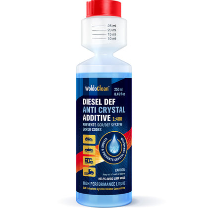 WoldoClean front packaging showing bottle and dosing chamber for accurate mixing