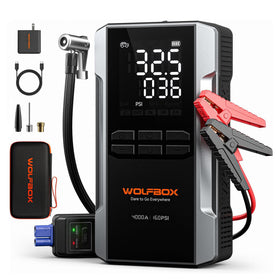 WOLFBOX front panel view showing controls and ports for easy operation