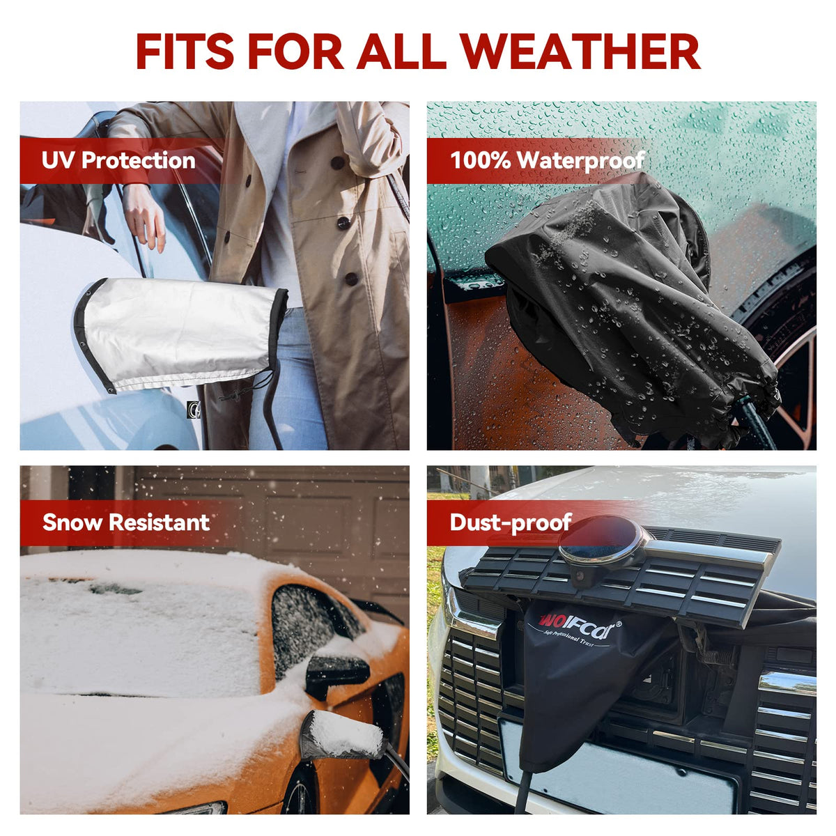 WOIFcar folded compact cover stored in glovebox, convenient portable storage benefit