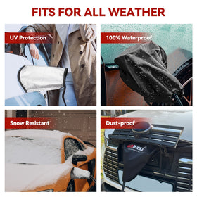 WOIFcar folded compact cover stored in glovebox, convenient portable storage benefit