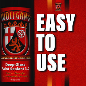 Wolfgang Concours Series being applied with microfiber cloth for easy removal