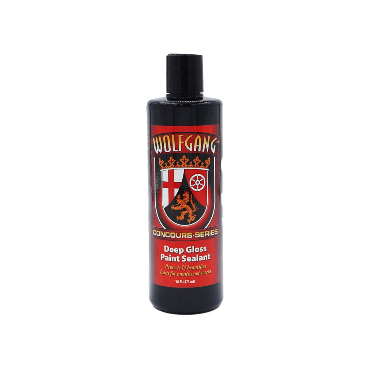 Wolfgang Concours Series front label showing bottle and clarity benefit