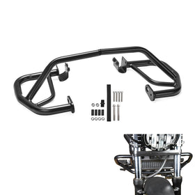WOLFLINEMOTO crash bar front packaging showing kit and protection benefit