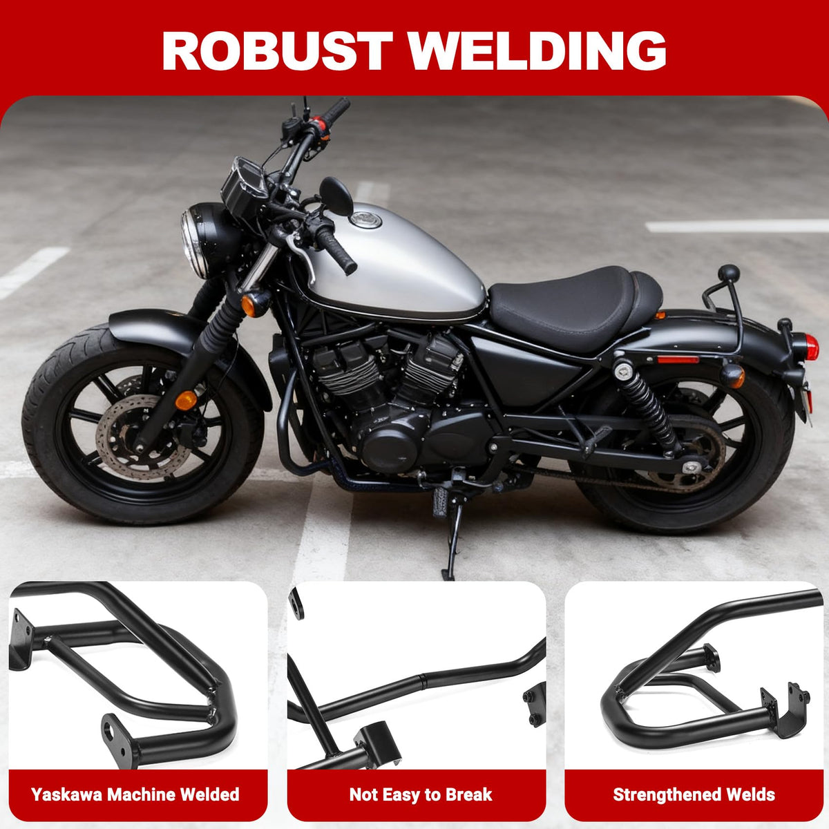WOLFLINEMOTO hardware and accessories layout for straightforward installation