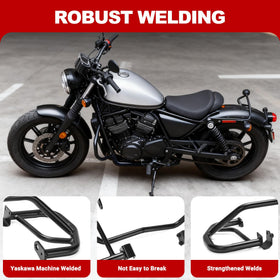 WOLFLINEMOTO hardware and accessories layout for straightforward installation