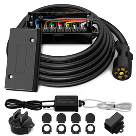 WOLFWILL front packaging view showing complete harness kit and included parts for quick install
