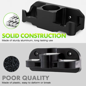 WOLFWILL plug and chain stored on holder keeping harness off ground and dry