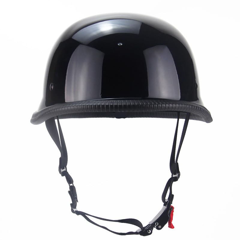 Woljay helmet worn on cruiser motorcycle showing secure fit and rider confidence
