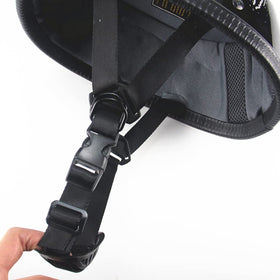 Woljay helmet on rider with scooter demonstrating fit and everyday protection