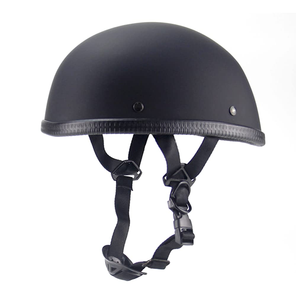 Woljay matte black front view showcasing low-profile shell and classic look