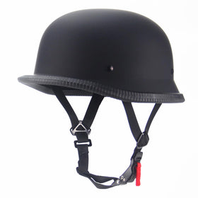 Woljay helmet front view showing matte black finish and secure fit benefit
