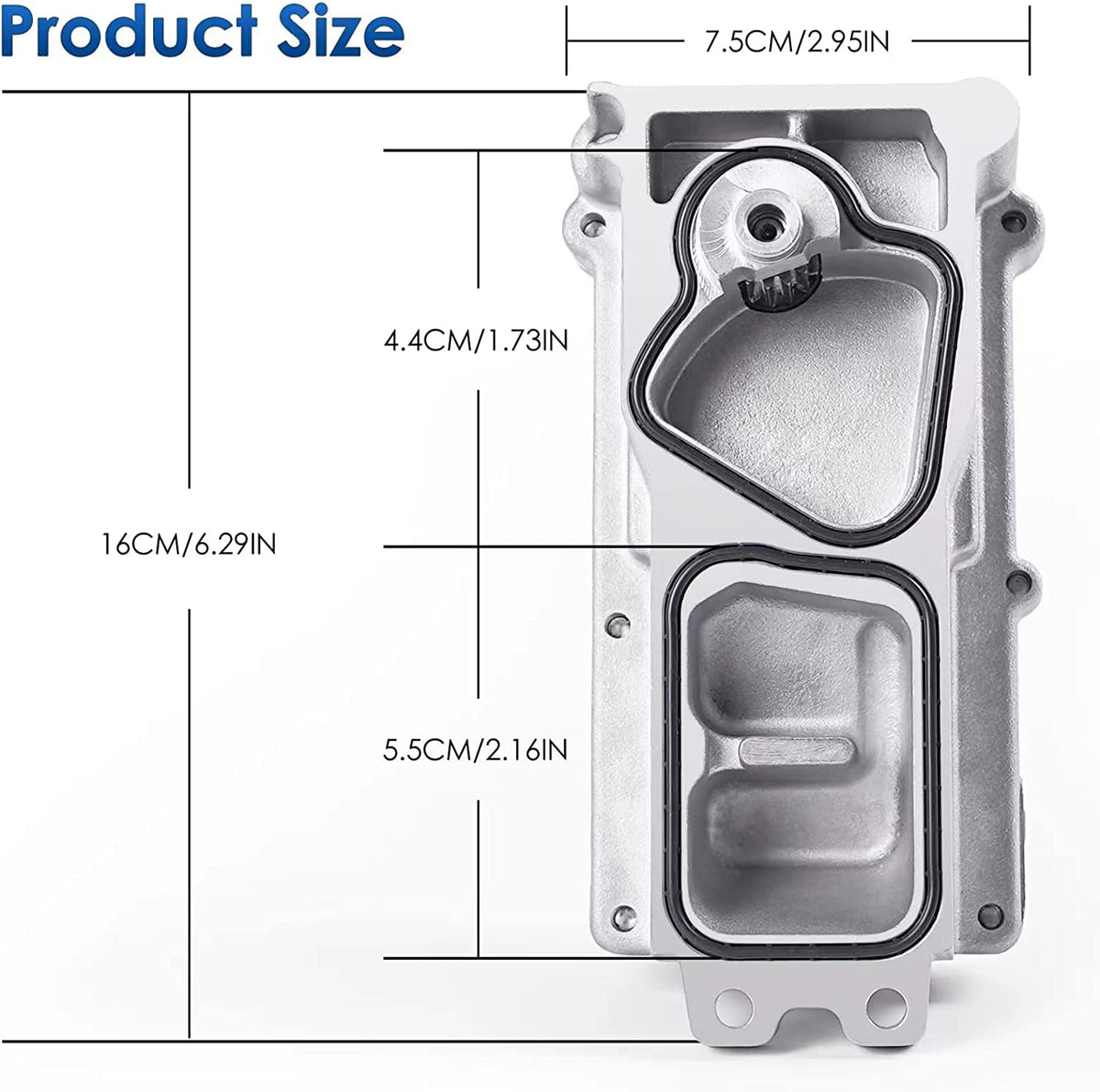 Close-up of WOLLAHS actuator rod and joint showing robust linkage for precise vane control