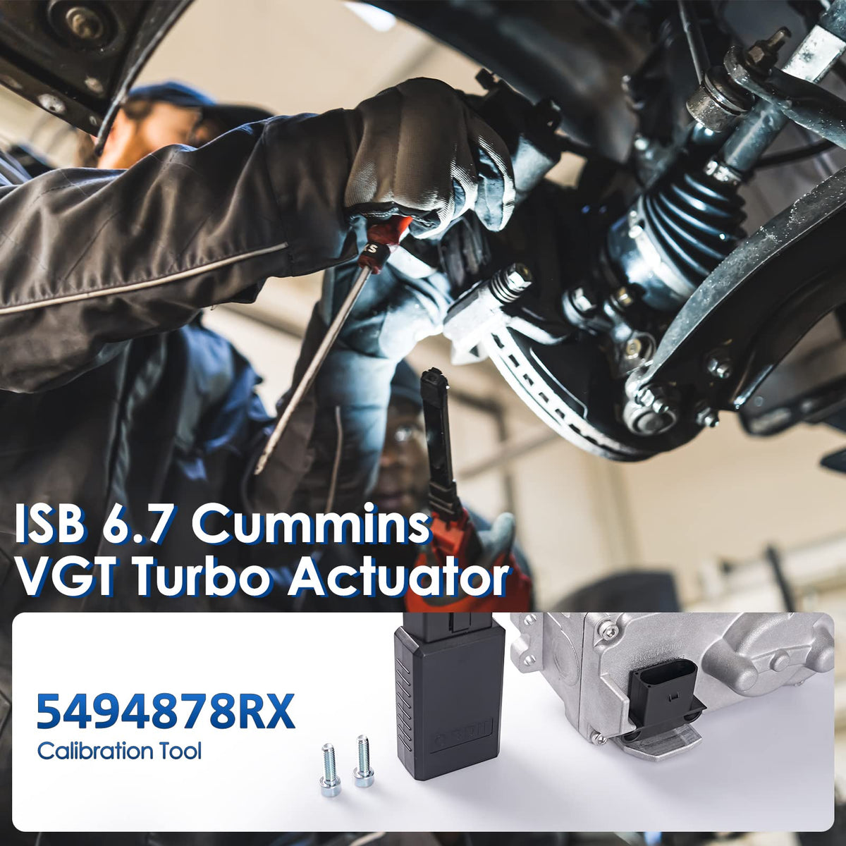 WOLLAHS actuator held in hand to show scale and easy handling for home mechanics