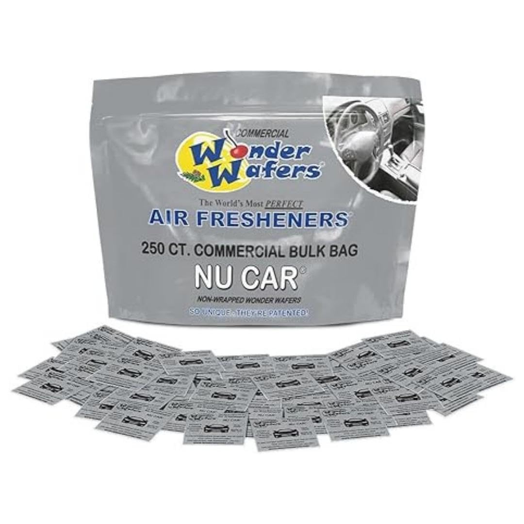 Wonder Wafers container front view showing label and resealable lid benefit freshness
