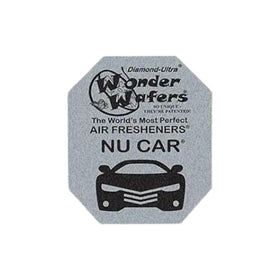 Wonder Wafers in garage setting refreshing tools and small spaces with Nu Car scent