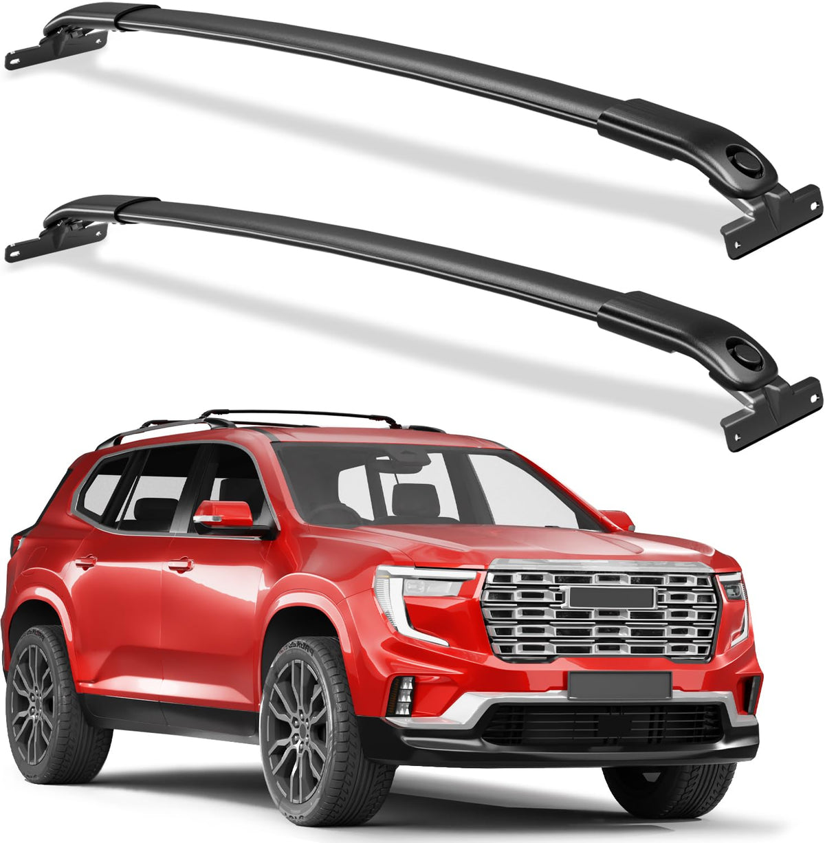 wonderdriver front view on GMC Acadia showing sleek fit and utilitarian style