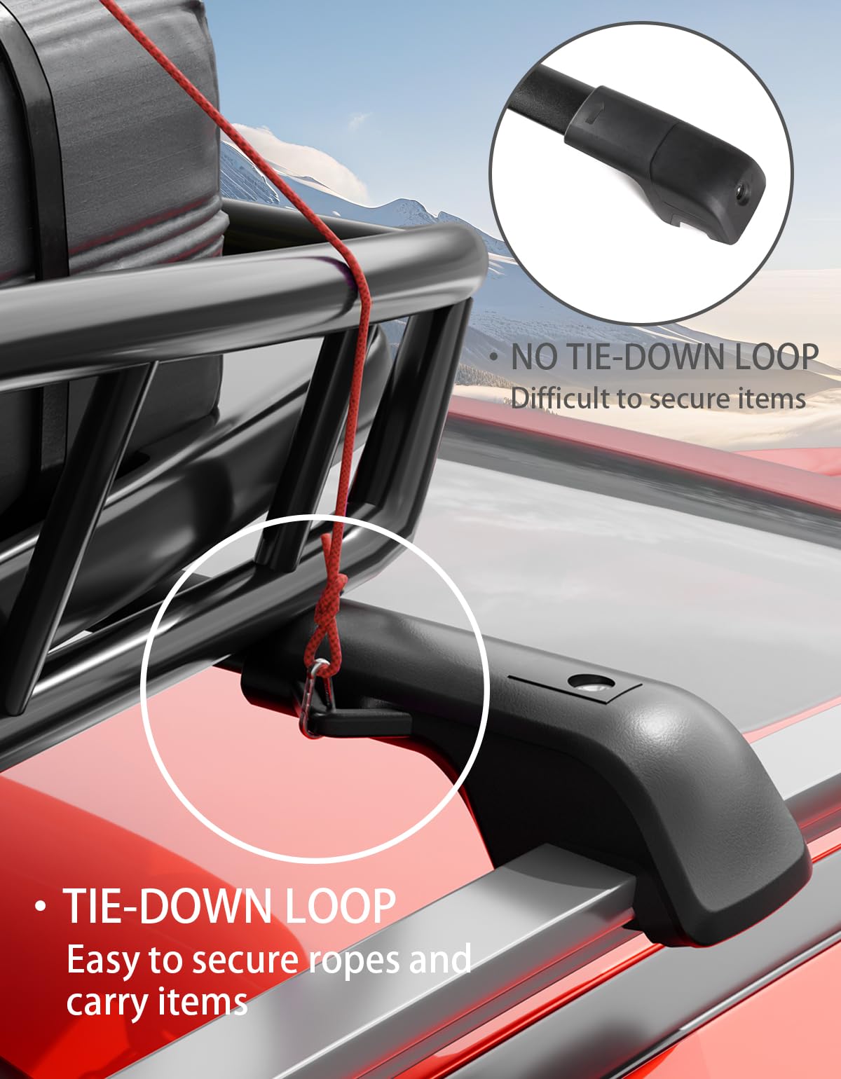 wonderdriver mounted on Ford Explorer lifestyle shot carrying rooftop cargo confidently