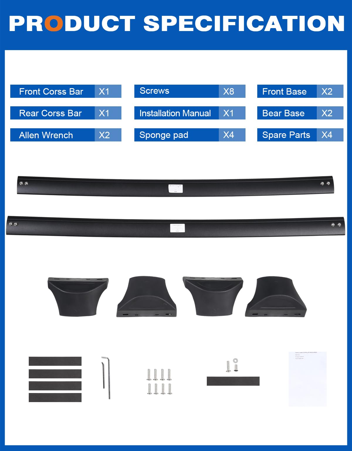 wonderdriver packaging and hardware laid out for installation shows included tools and parts