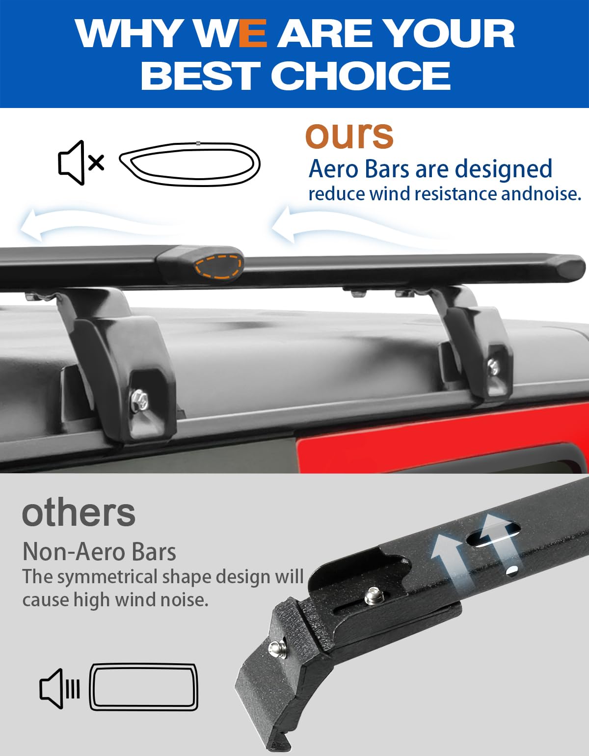 wonderdriver height comparison showing low profile and minimal aerodynamic impact benefit