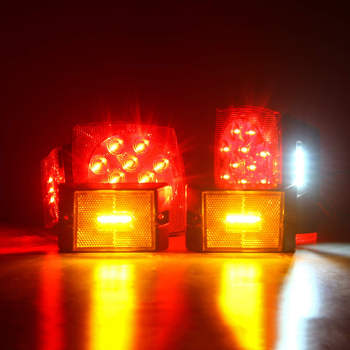 WoneNice close-up of SMD 5050 LEDs highlighting brightness and long lifespan benefit