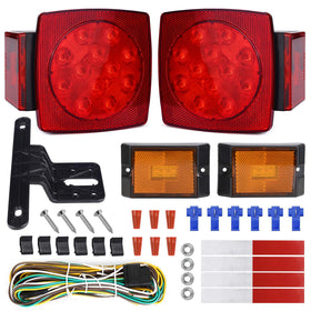 WoneNice front tail light showing bright LEDs and durable housing for improved visibility
