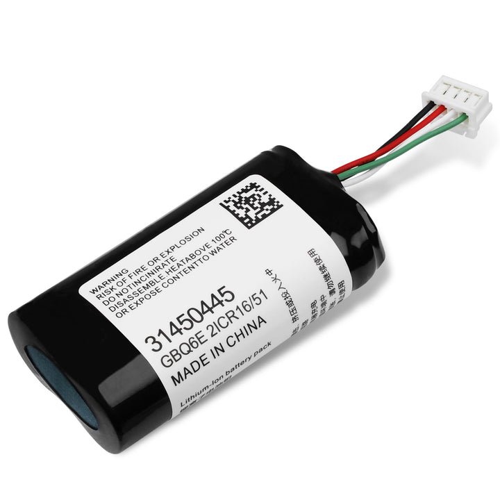 WONKEGONKE front view of replacement battery showing label and part compatibility for easy identification