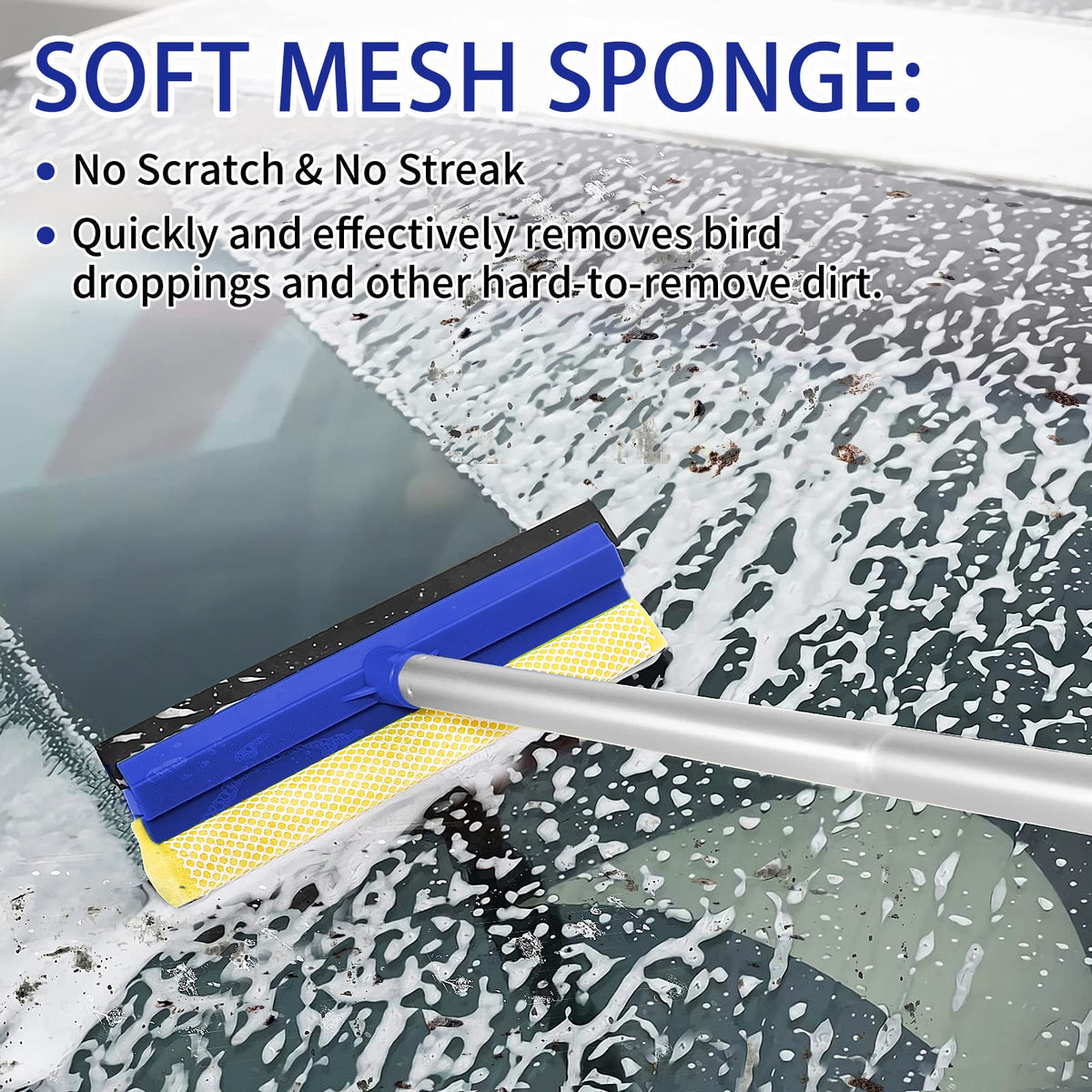 Wontolf chenille microfiber mitt close-up showing soft fibers for scratch-free cleaning