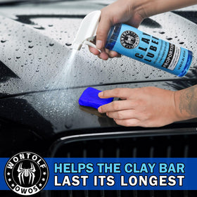 wontolf clay bar held in hand showing size and ease of use for accurate handling