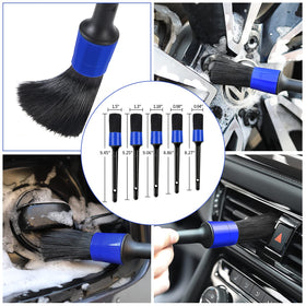 Wontolf assorted detailing brushes layout for vents, seams and lug nut access