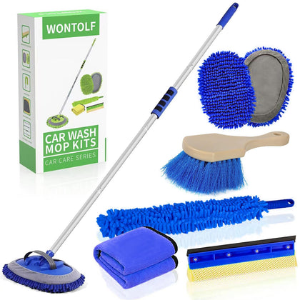Wontolf front packaging showing full car wash kit and included tools
