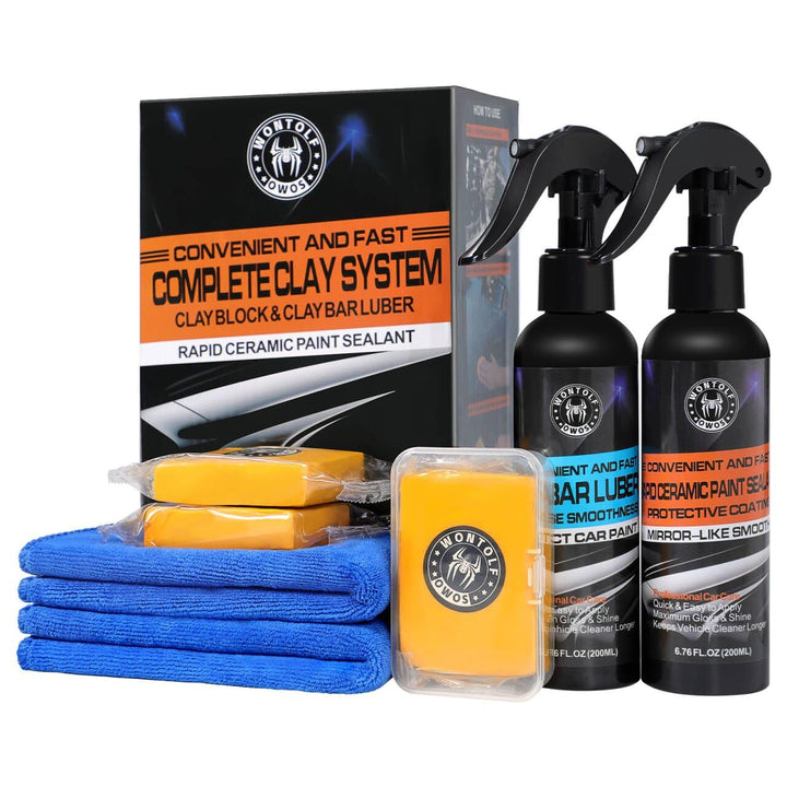 Wontolf front packaging showing full detailing kit and included items for convenience