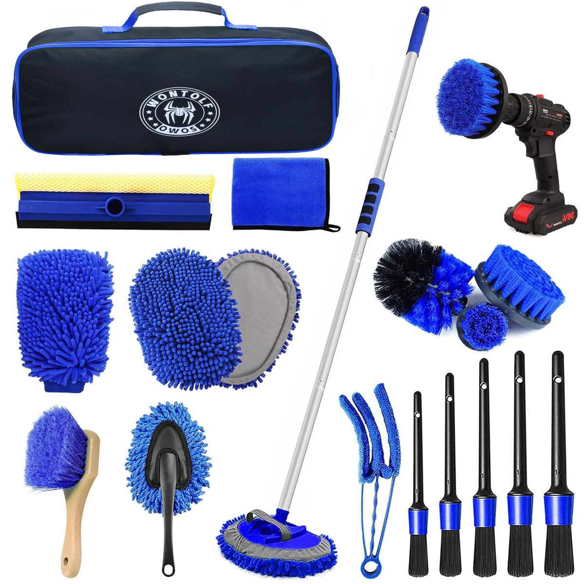 Wontolf front packaging showing full kit contents and instant organization