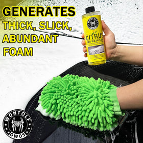 Wontolf microfiber towels folded for streak-free drying and buffing