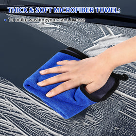 Wontolf windshield squeegee in use clearing water for better visibility