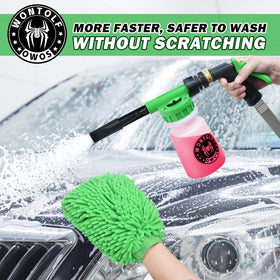Wontolf wheel cleaner foaming on rim to loosen brake dust quickly