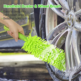 Wontolf windshield squeegee wiping glass for streak-free clear visibility