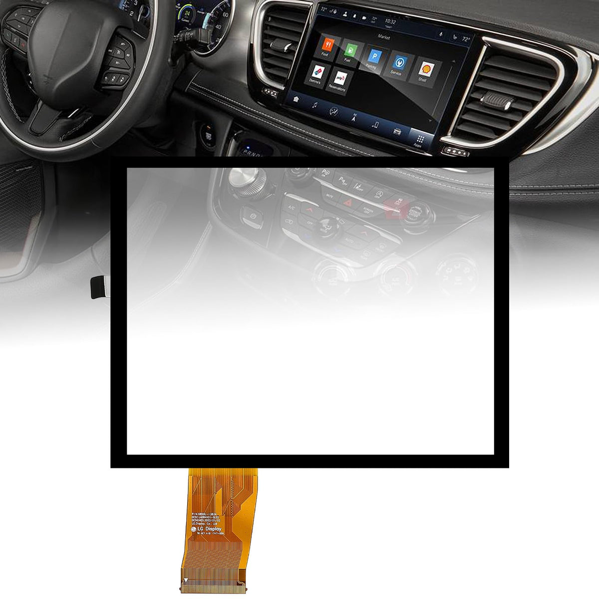 WonVon front panel 8.4" showing clean display and improved readability