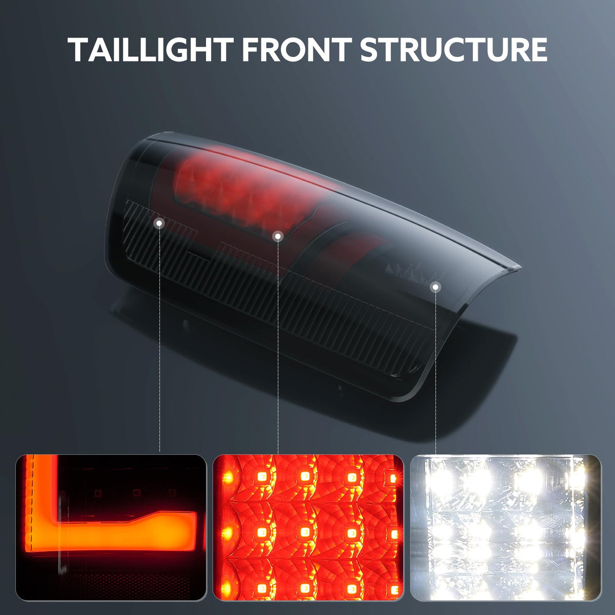 WonVon brake signal illuminated at night showing visibility improvement benefit