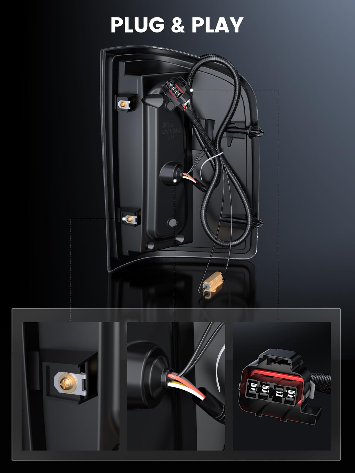 WonVon package contents with bulbs and sockets included for easy installation